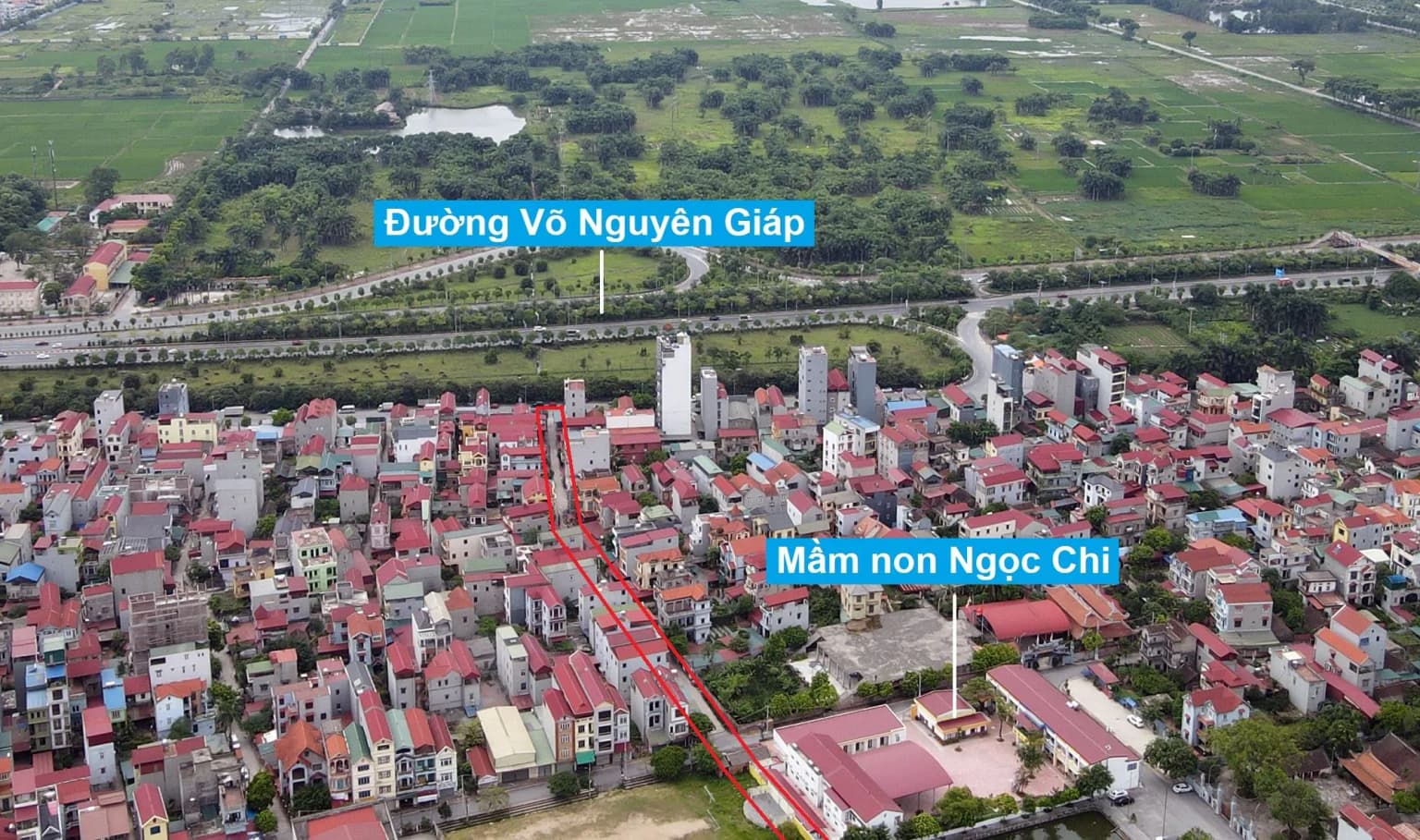 Đất Vĩnh Ngọc, Đông Anh — Chân cầu Nhật Tân · Sát sân bay